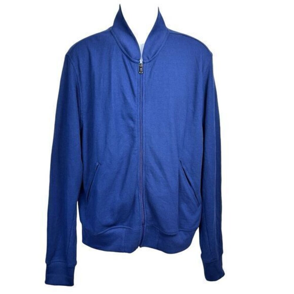 Men's Blue Zip-Up Jacket
